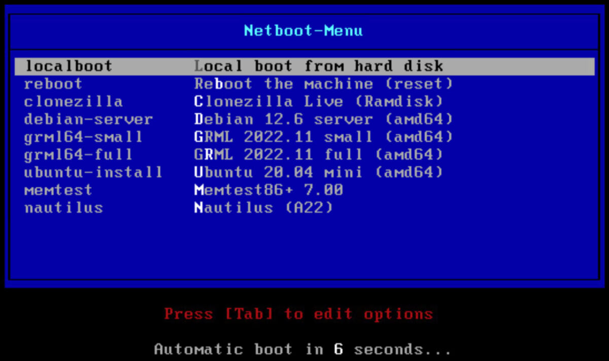 Netboot aufgefrischt